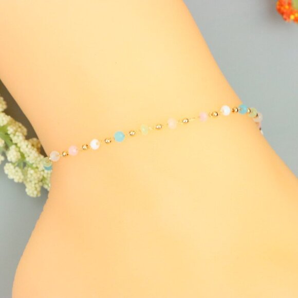 "Handmade Anklet – A Stylish Choice for Women, Thoughtful Gift Idea, EVCH1487 - Picture 4 of 10